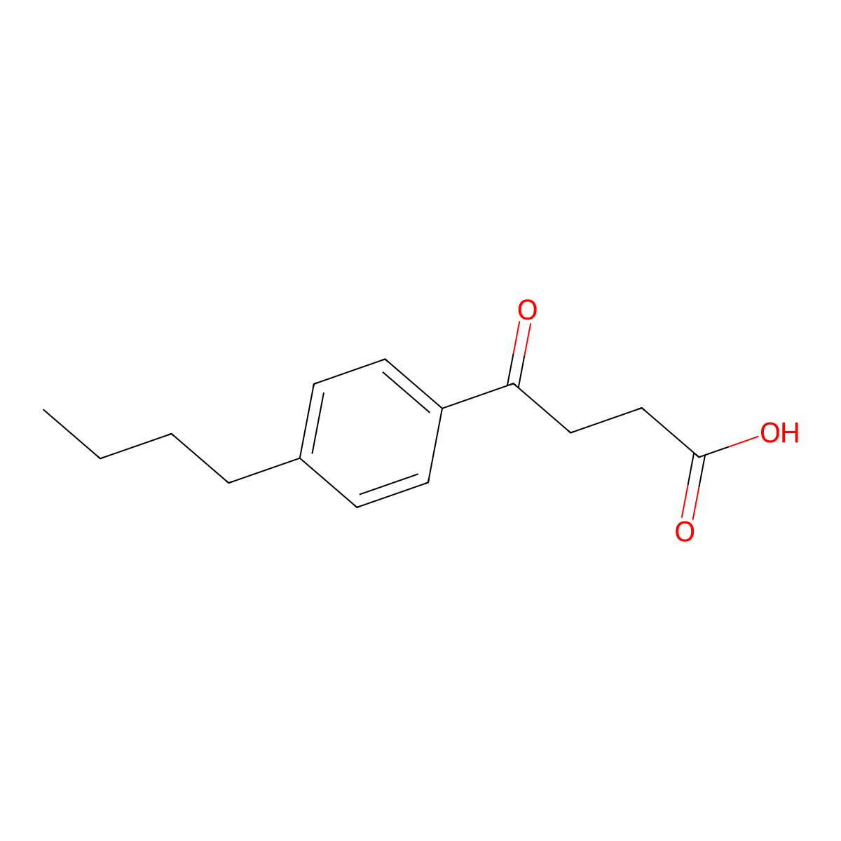 4-(4-Butylphenyl)-4-oxobutanoic acid molecular structure, CAS 72271-71-7