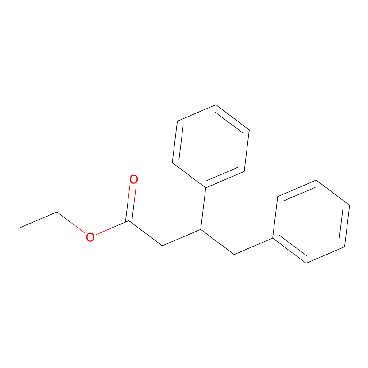 Ethyl 3,4-diphenylbutanoate molecular structure, CAS 72277-18-0