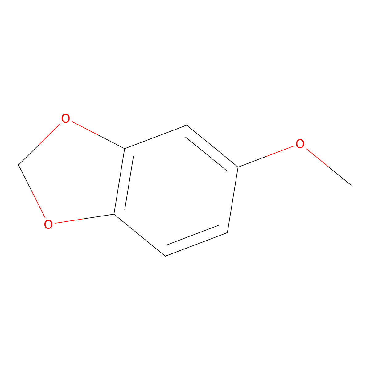 1,3-Benzodioxole, 5-methoxy- molecular structure, CAS 7228-35-5