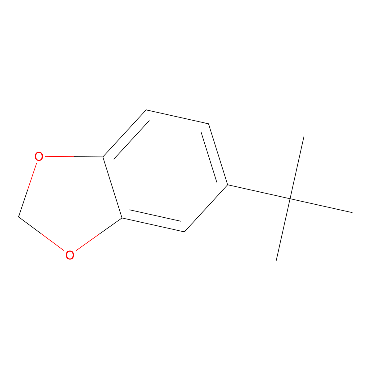 5-(1,1-Dimethylethyl)-1,3-benzodioxole molecular structure, CAS 7228-36-6