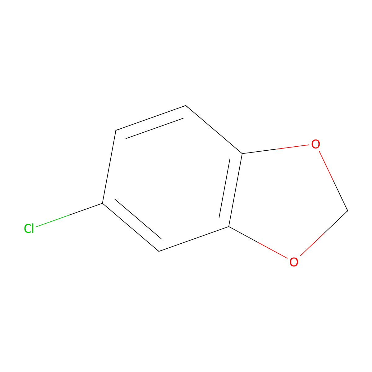 5-Chloro-1,3-benzodioxole molecular structure, CAS 7228-38-8