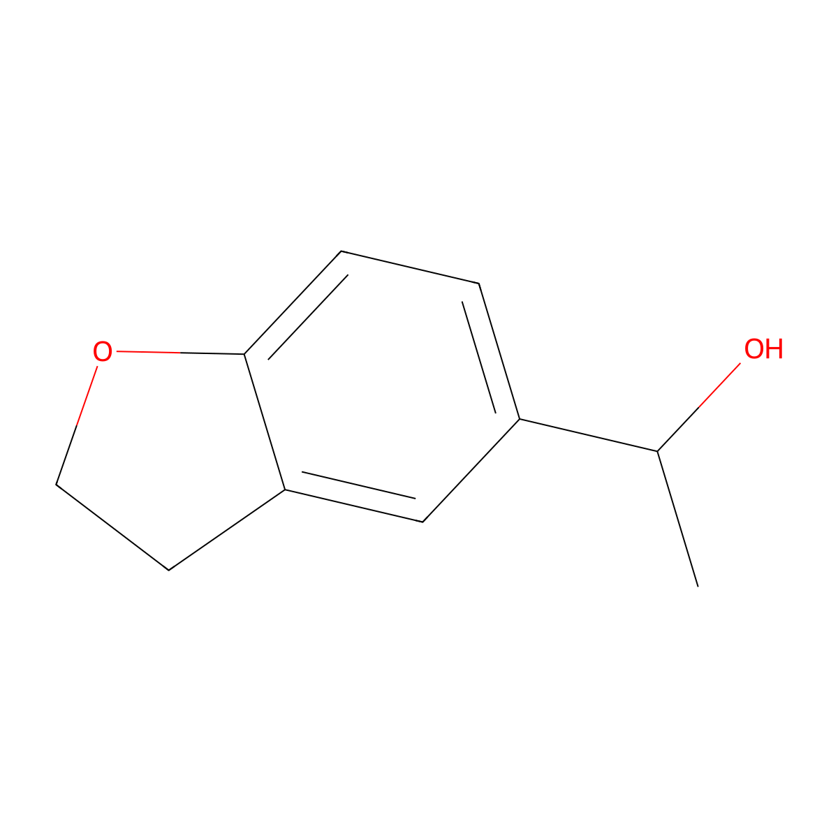 1-(2,3-Dihydro-1-benzofuran-5-yl)ethan-1-ol molecular structure, CAS 7228-49-1