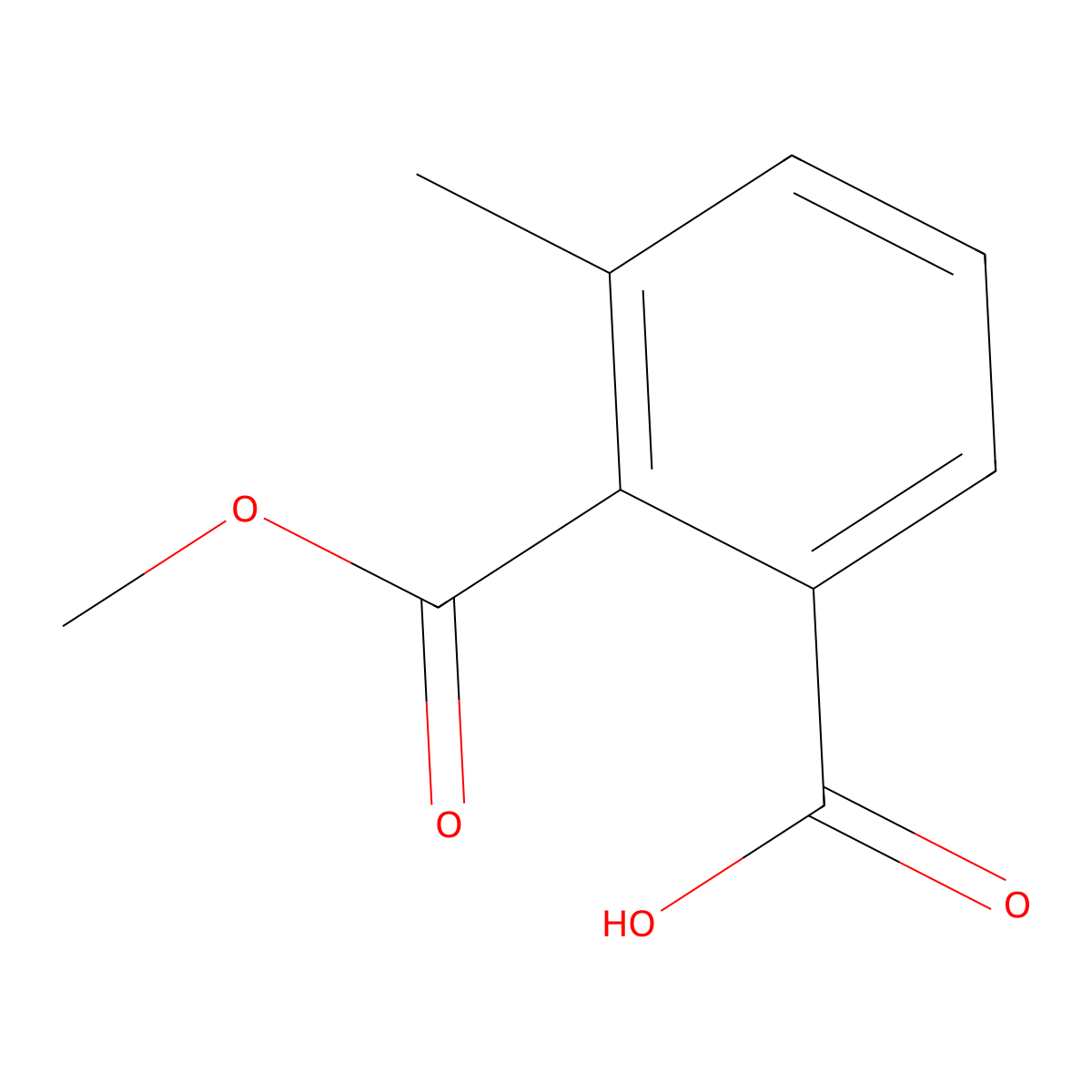 2-(Methoxycarbonyl)-3-methylbenzoic acid molecular structure, CAS 72288-71-2