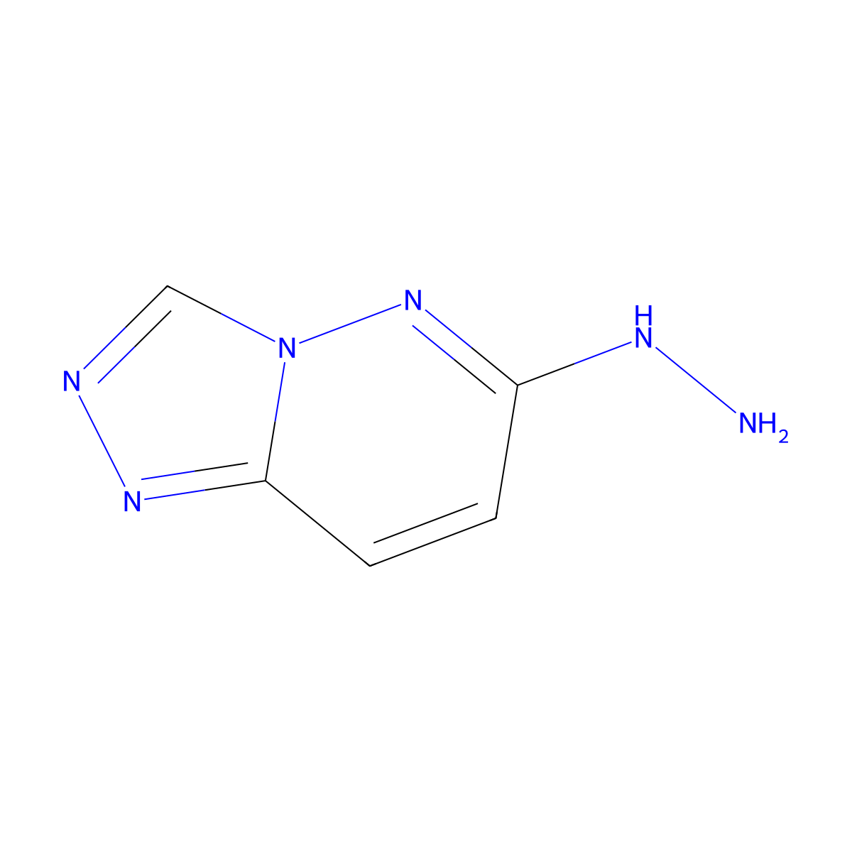 {[1,2,4]Triazolo[4,3-b]pyridazin-6-yl}hydrazine molecular structure, CAS 7229-00-7