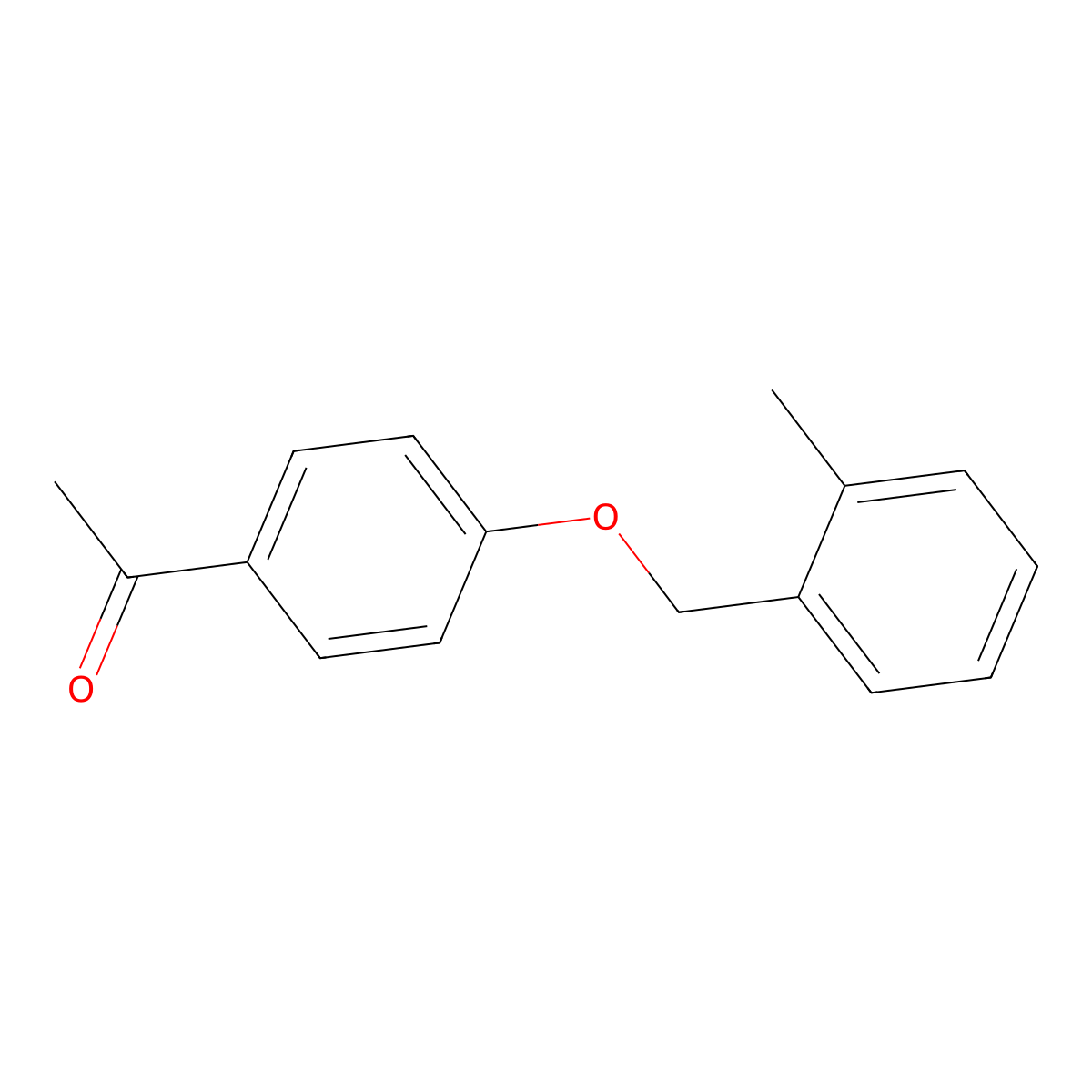1-{4-[(2-Methylphenyl)methoxy]phenyl}ethan-1-one molecular structure, CAS 72293-94-8