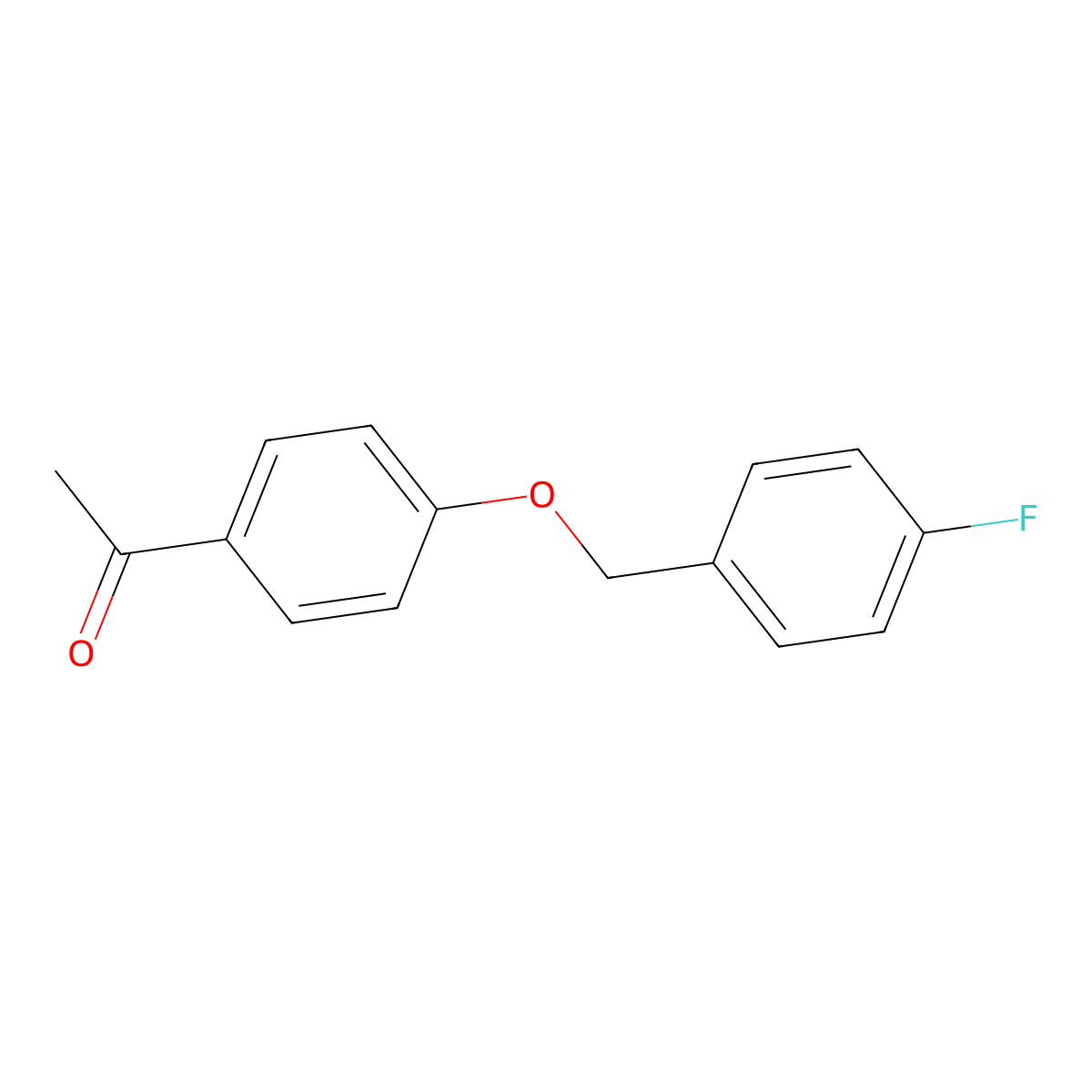 1-[4-[(4-Fluorophenyl)methoxy]phenyl]ethanone molecular structure, CAS 72293-96-0