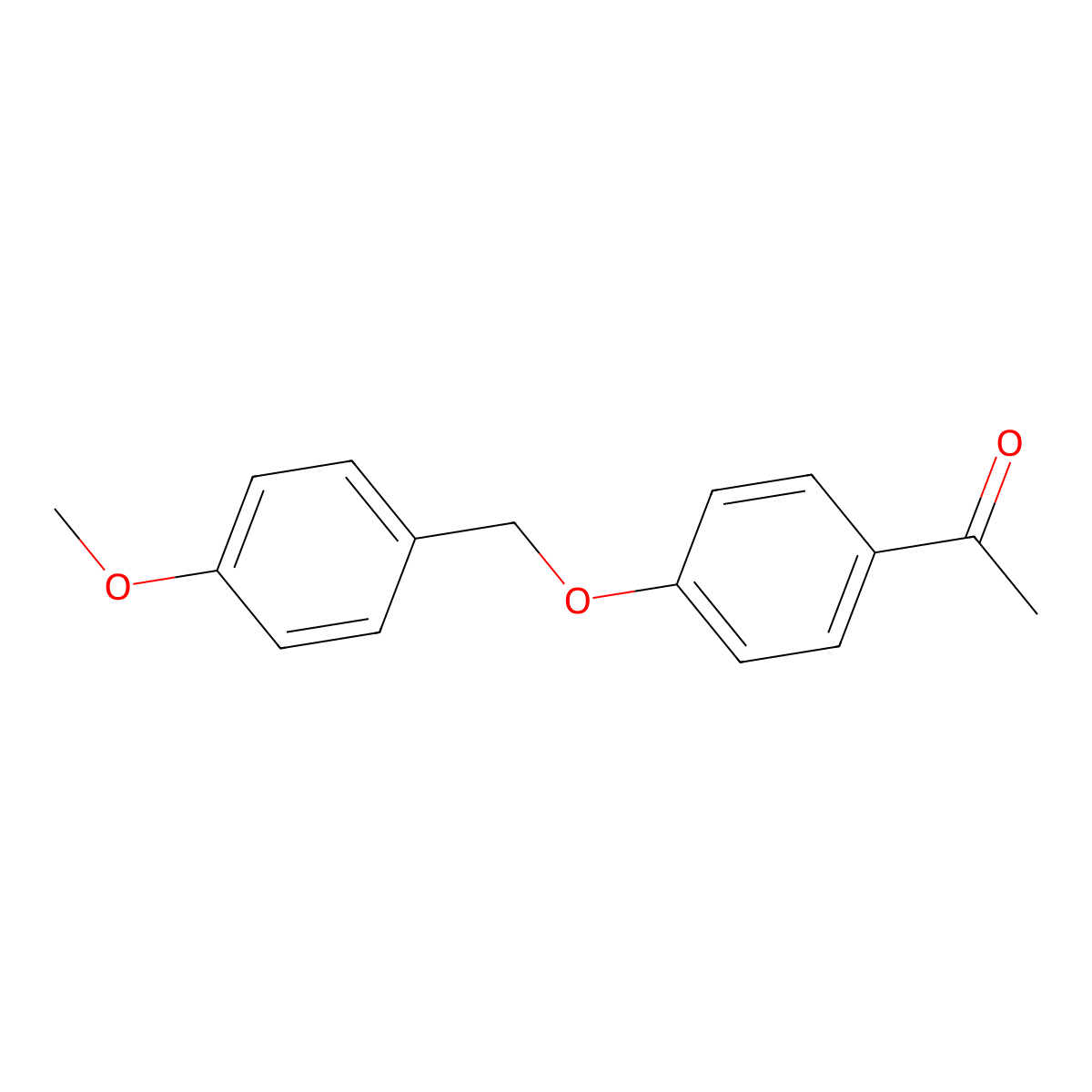 Ethanone, 1-[4-[(4-methoxyphenyl)methoxy]phenyl]- molecular structure, CAS 72293-97-1