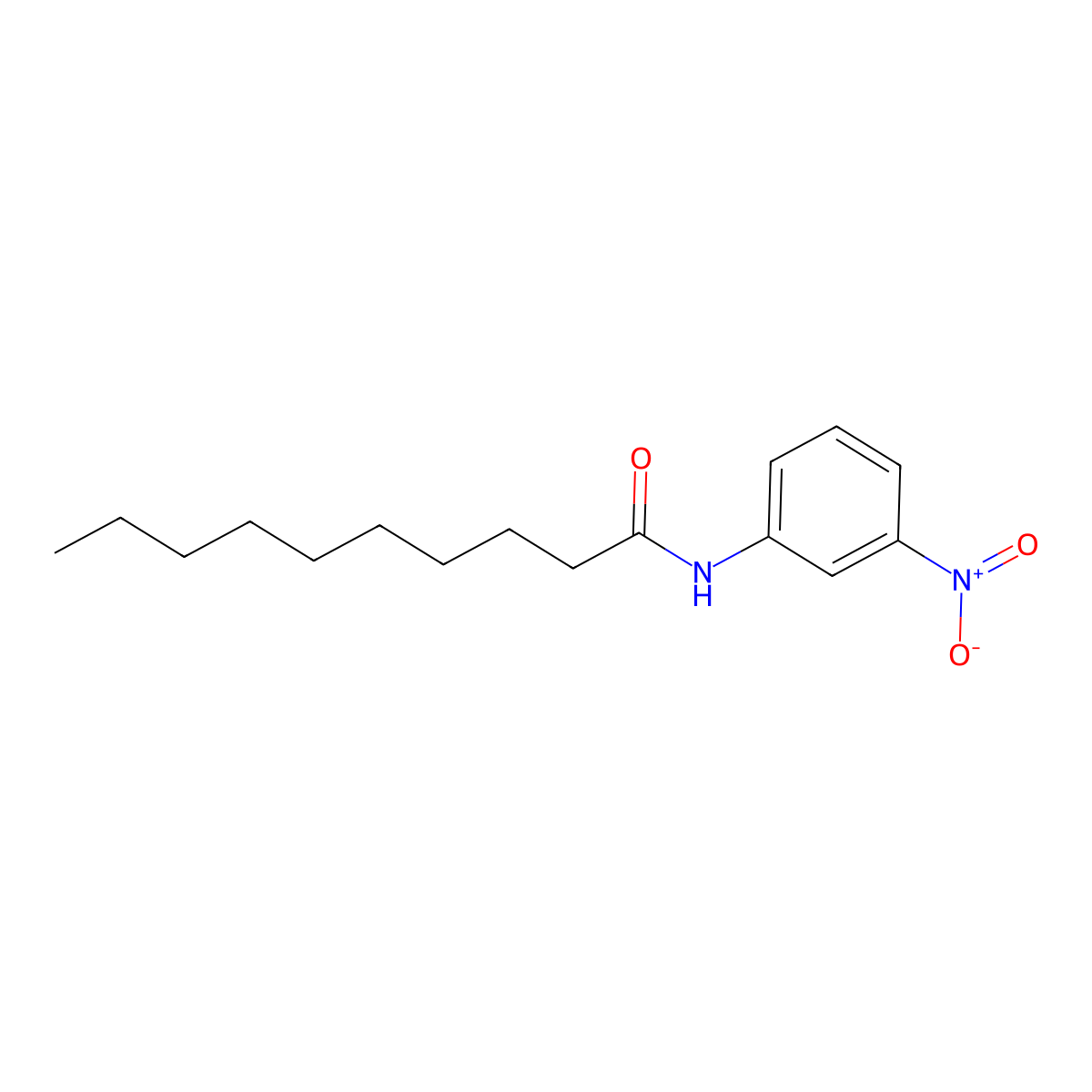 N-(3-nitrophenyl)decanamide molecular structure, CAS 72298-61-4
