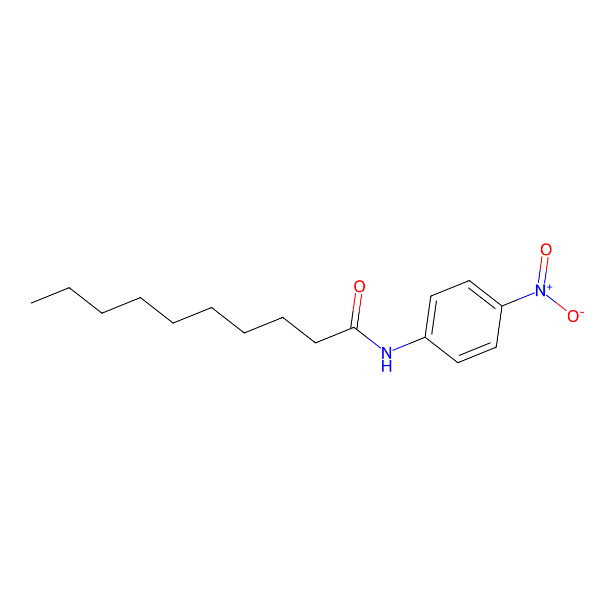 4'-Nitrodecananilide molecular structure, CAS 72298-63-6