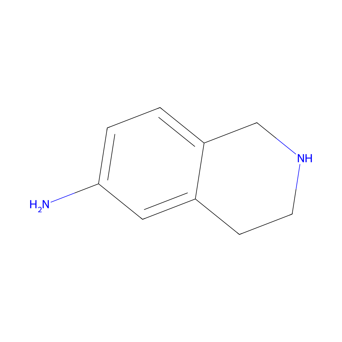 1,2,3,4-Tetrahydroisoquinolin-6-amine molecular structure, CAS 72299-67-3
