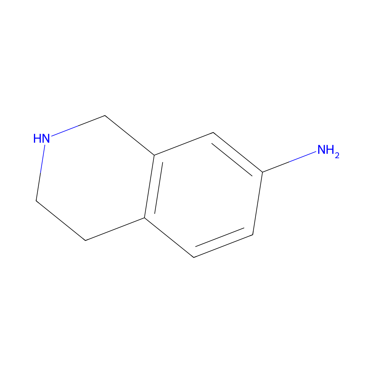 1,2,3,4-Tetrahydroisoquinolin-7-amine molecular structure, CAS 72299-68-4