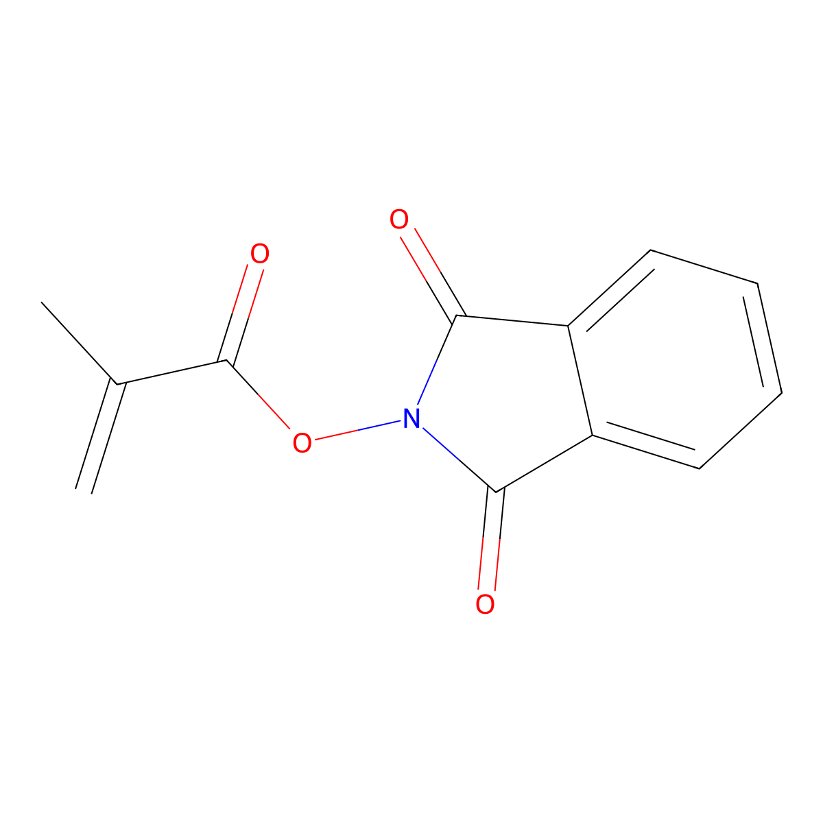 1H-Isoindole-1,3(2H)-dione, 2-[(2-methyl-1-oxo-2-propenyl)oxy]- molecular structure, CAS 72299-96-8