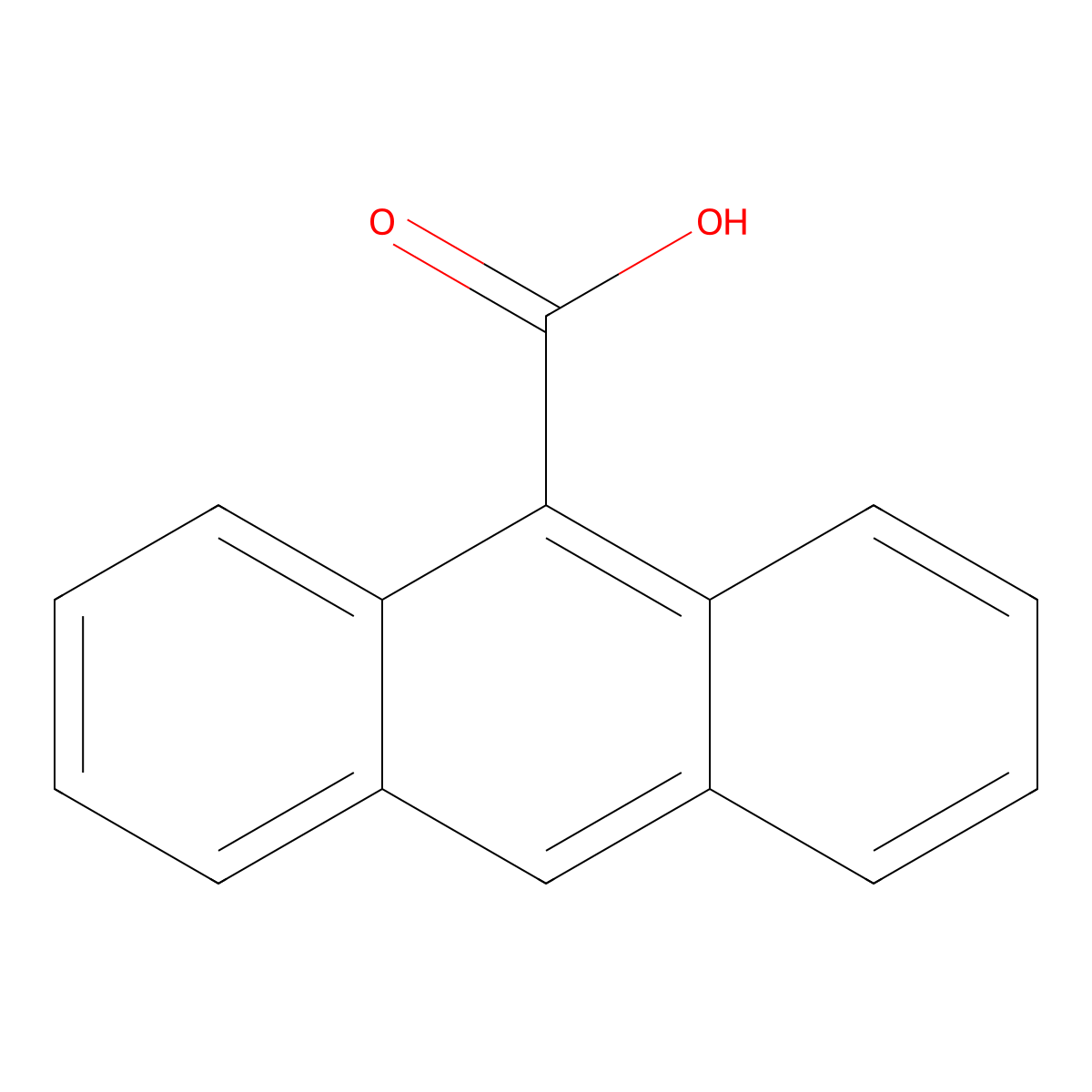 9-Anthracenecarboxylic acid molecular structure, CAS 723-62-6