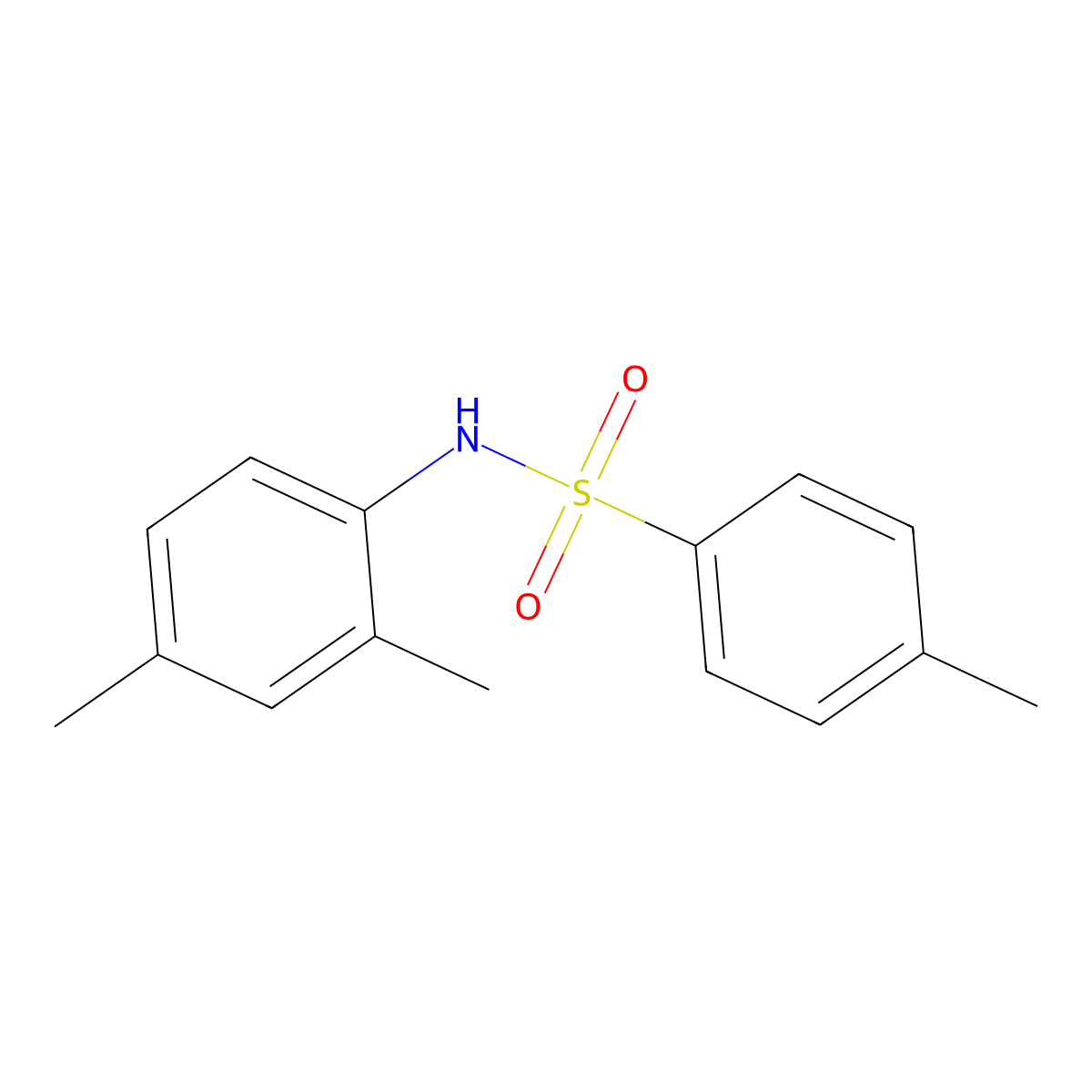 n-(2,4-Dimethylphenyl)-4-methylbenzenesulfonamide molecular structure, CAS 7230-44-6