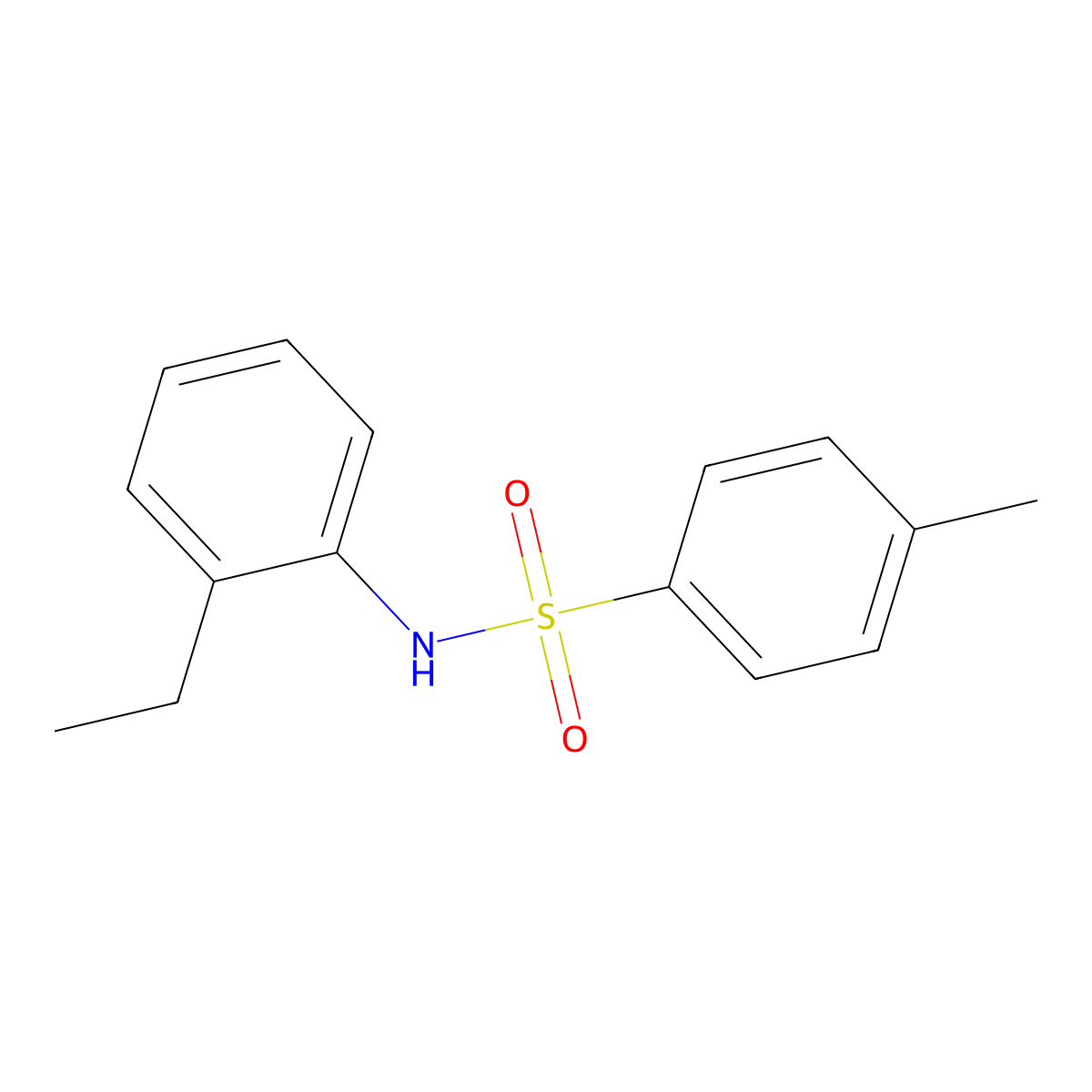 N-(2-ethylphenyl)-4-methylbenzenesulfonamide molecular structure, CAS 7230-46-8