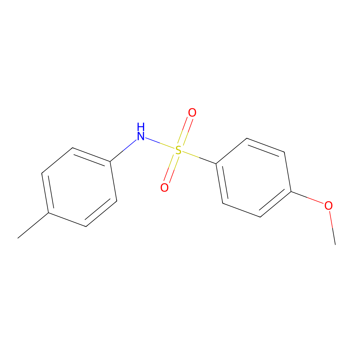 4-methoxy-N-(4-methylphenyl)benzenesulfonamide molecular structure, CAS 7230-54-8