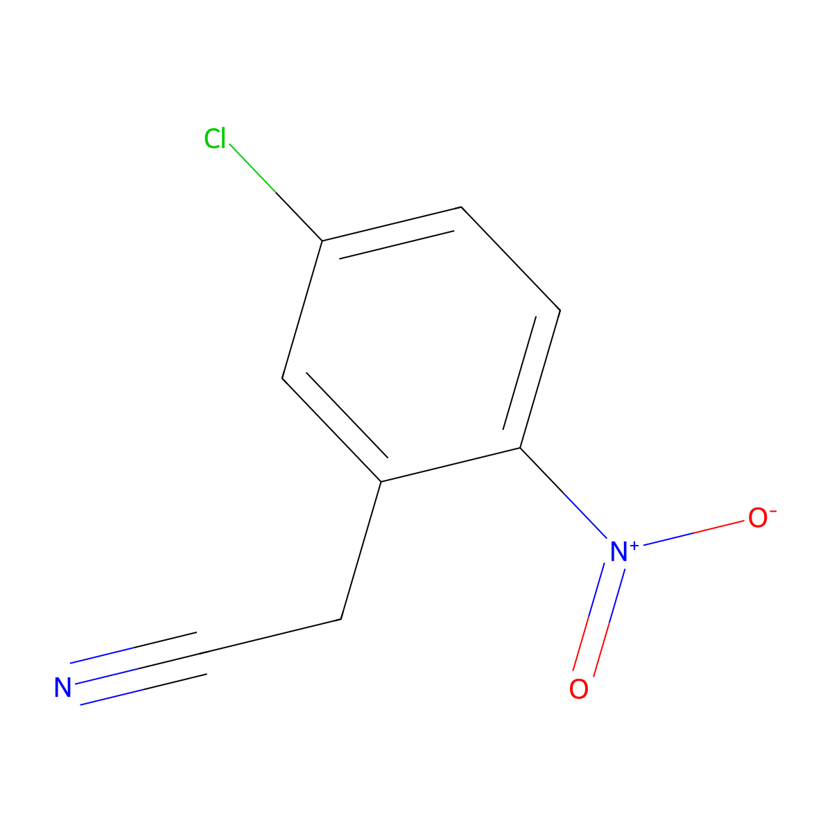 2-(5-Chloro-2-nitrophenyl)acetonitrile molecular structure, CAS 72301-65-6