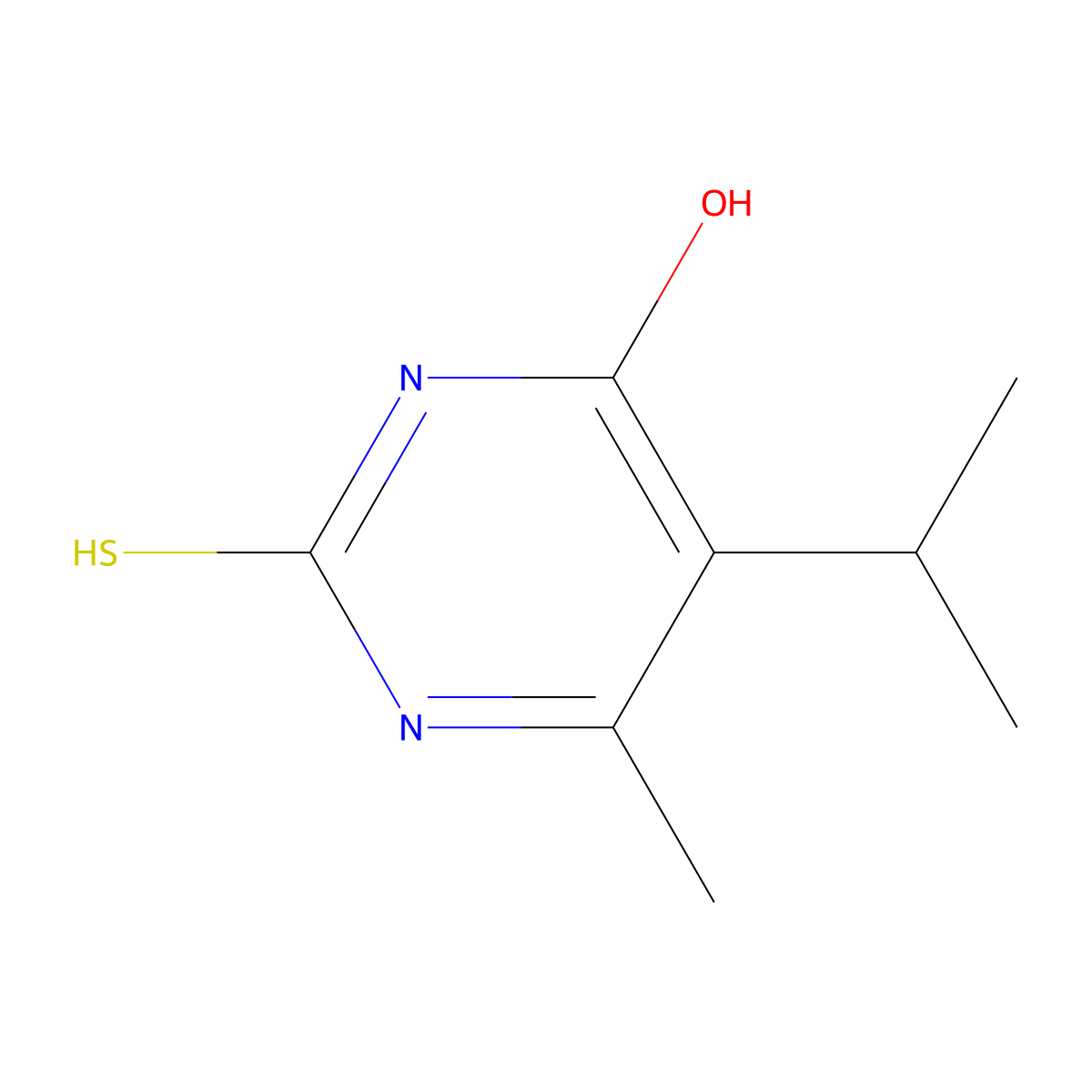 5-Isopropyl-6-methyl-2-thiouracil molecular structure, CAS 72306-27-5