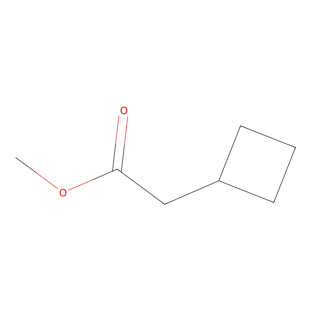 Methyl 2-cyclobutylacetate molecular structure, CAS 72306-37-7