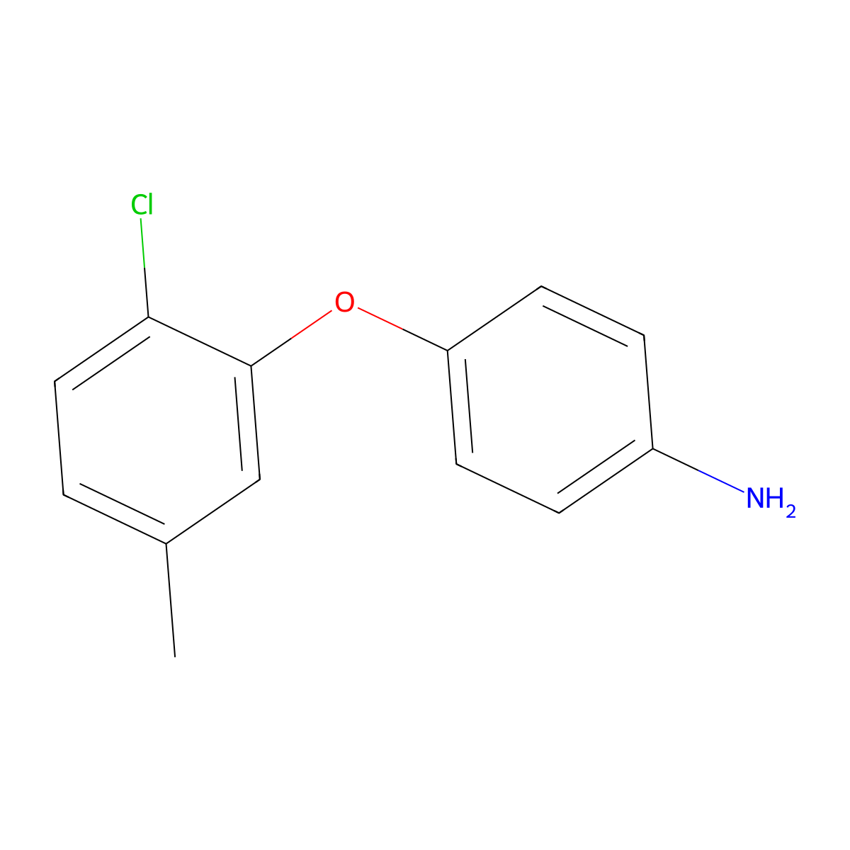 4-(2-Chloro-5-methylphenoxy)aniline molecular structure, CAS 72314-75-1