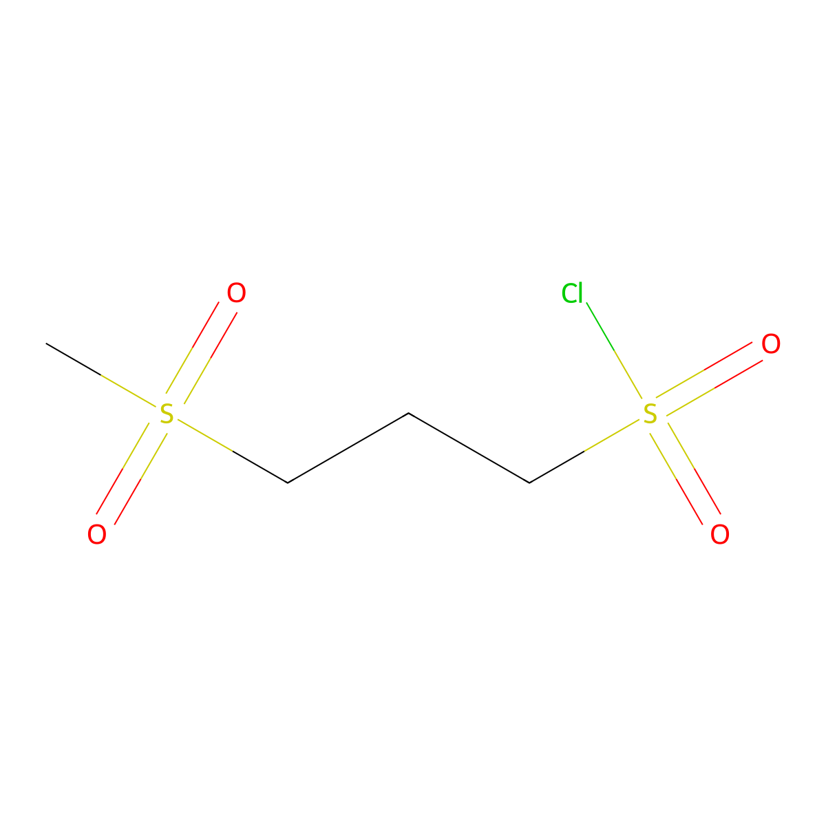 3-Methanesulfonylpropane-1-sulfonyl chloride molecular structure, CAS 72315-12-9
