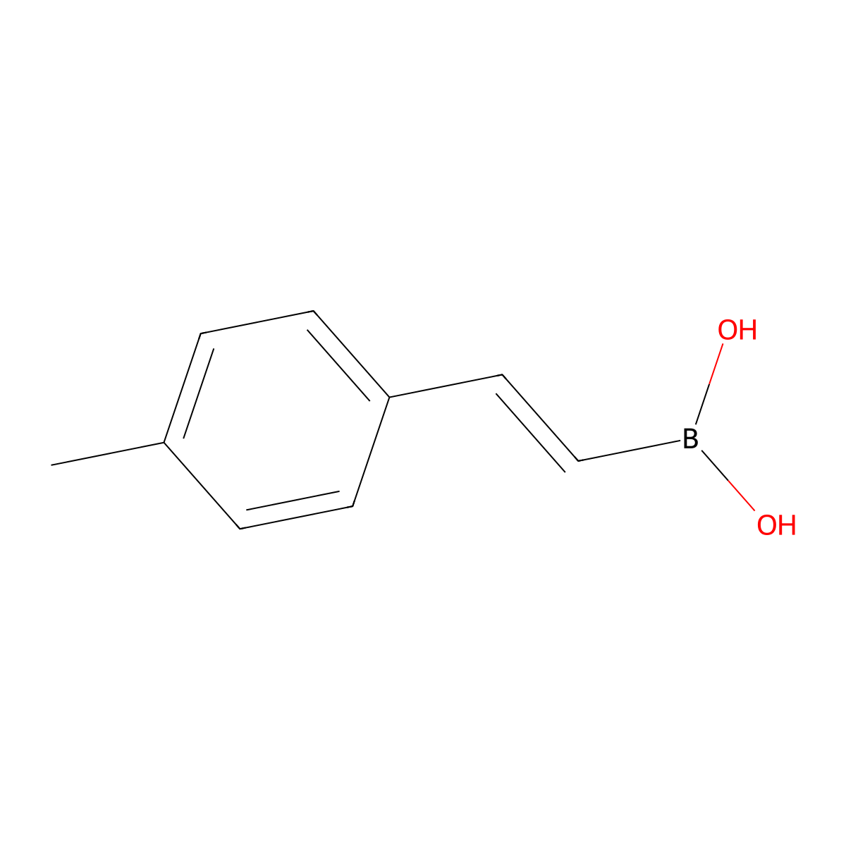 4-Methylstyrylboronic acid molecular structure, CAS 72316-17-7
