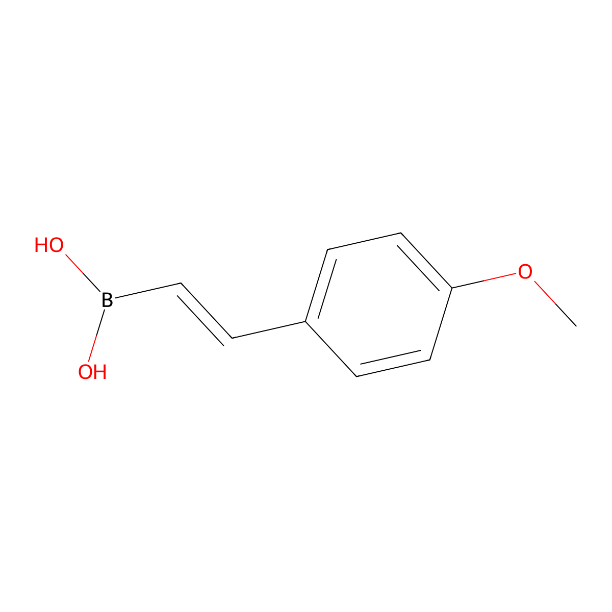 trans-2-(4-Methoxyphenyl)vinylboronic acid molecular structure, CAS 72316-18-8