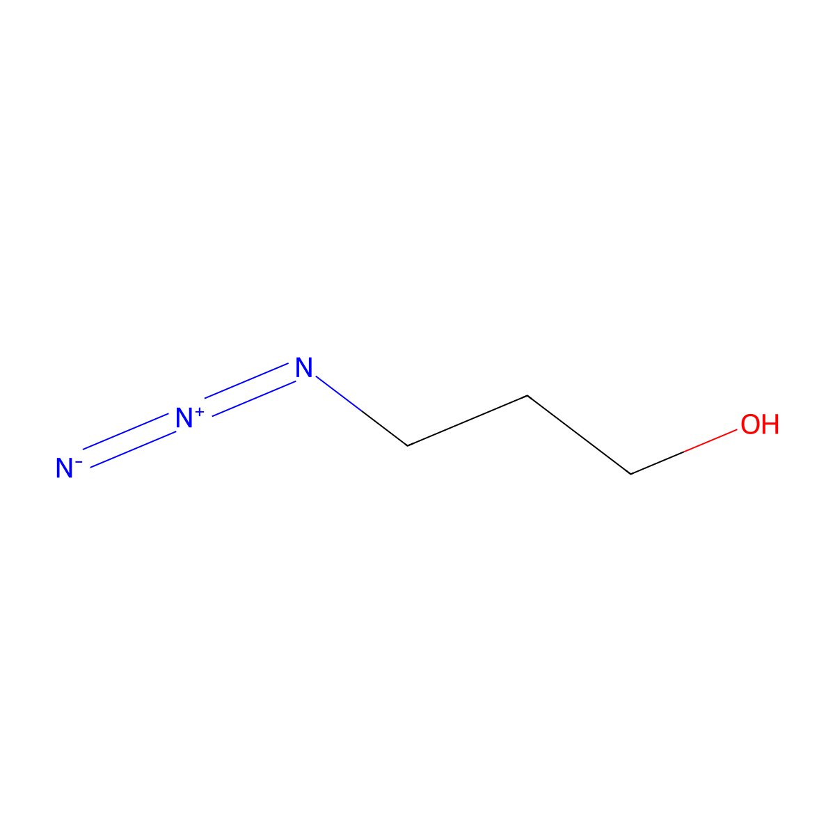 3-Azidopropan-1-ol molecular structure, CAS 72320-38-8