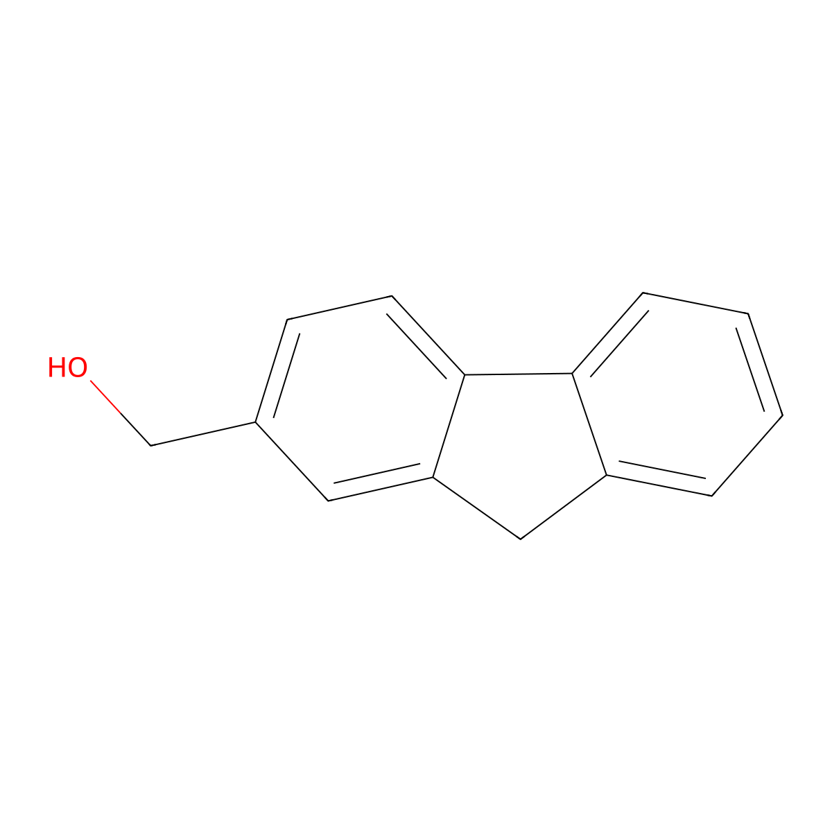 9H-Fluorene-2-methanol molecular structure, CAS 72322-00-0