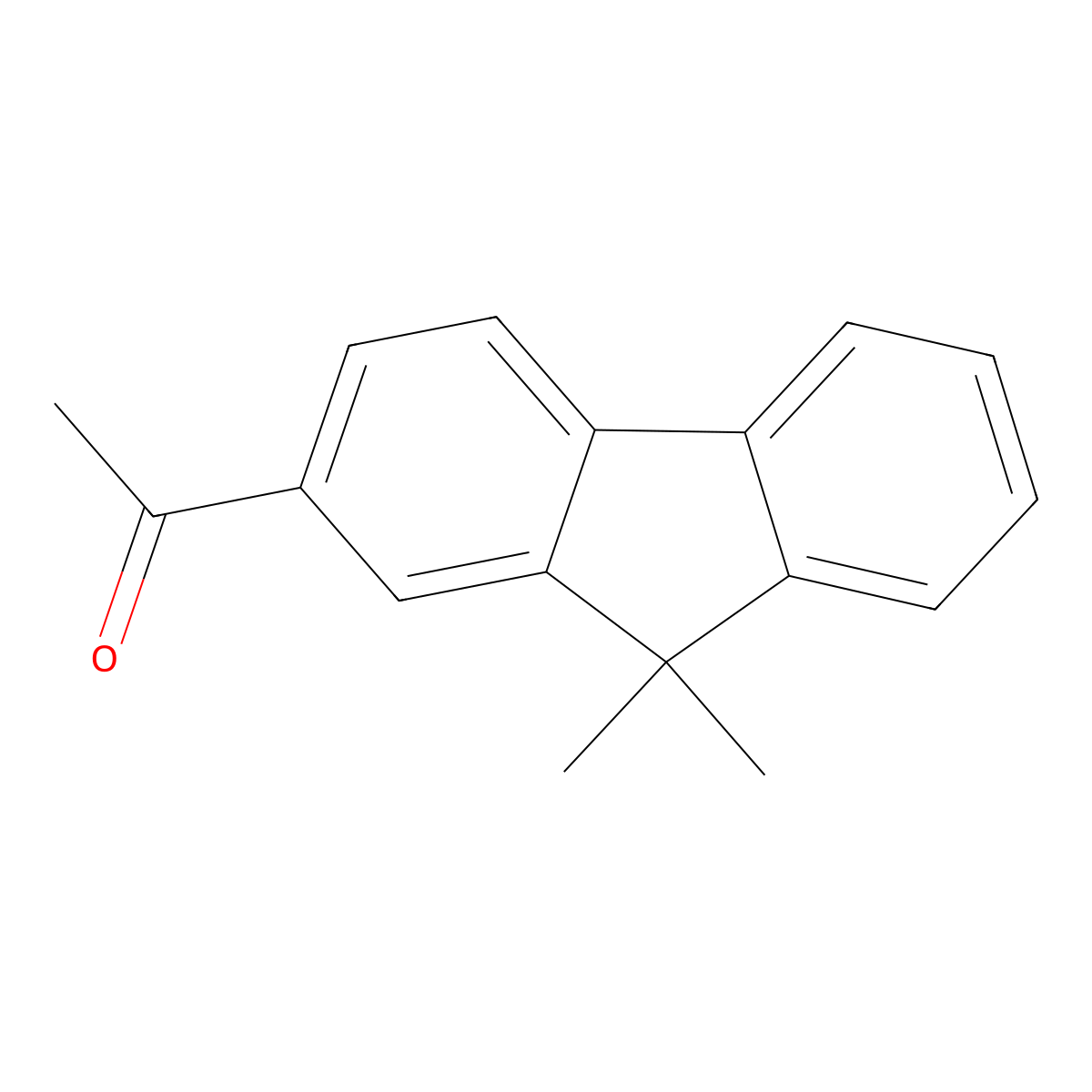 1-(9,9-Dimethyl-9H-fluoren-2-yl)ethanone molecular structure, CAS 72322-75-9
