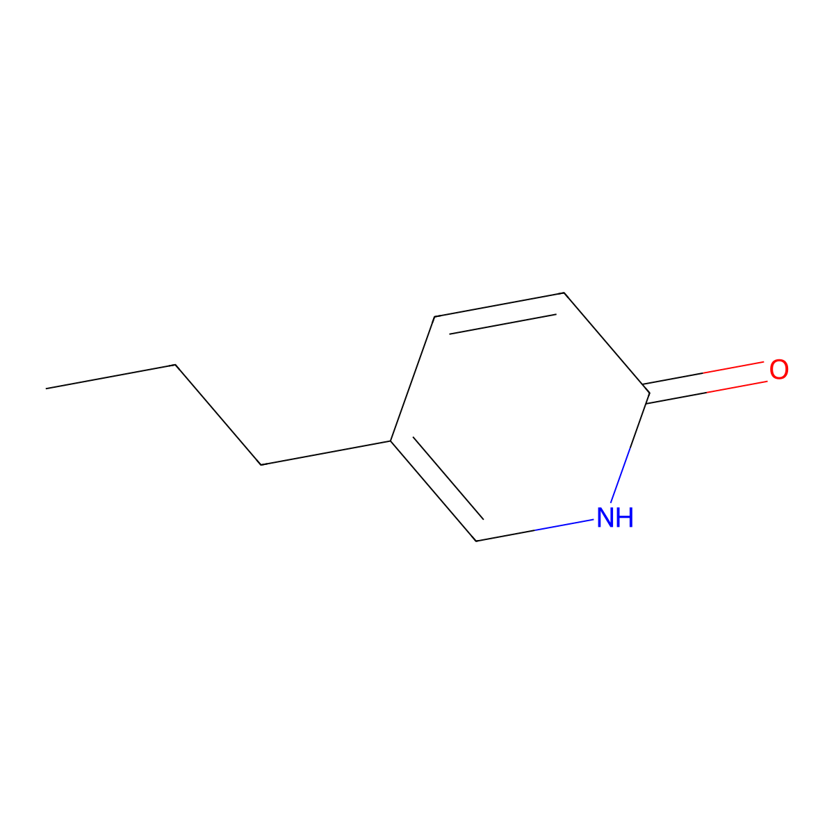 5-Propylpyridin-2(1H)-one molecular structure, CAS 72323-57-0