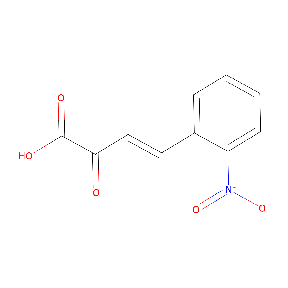 4-(2-Nitrophenyl)-2-oxobut-3-enoic acid molecular structure, CAS 72323-79-6