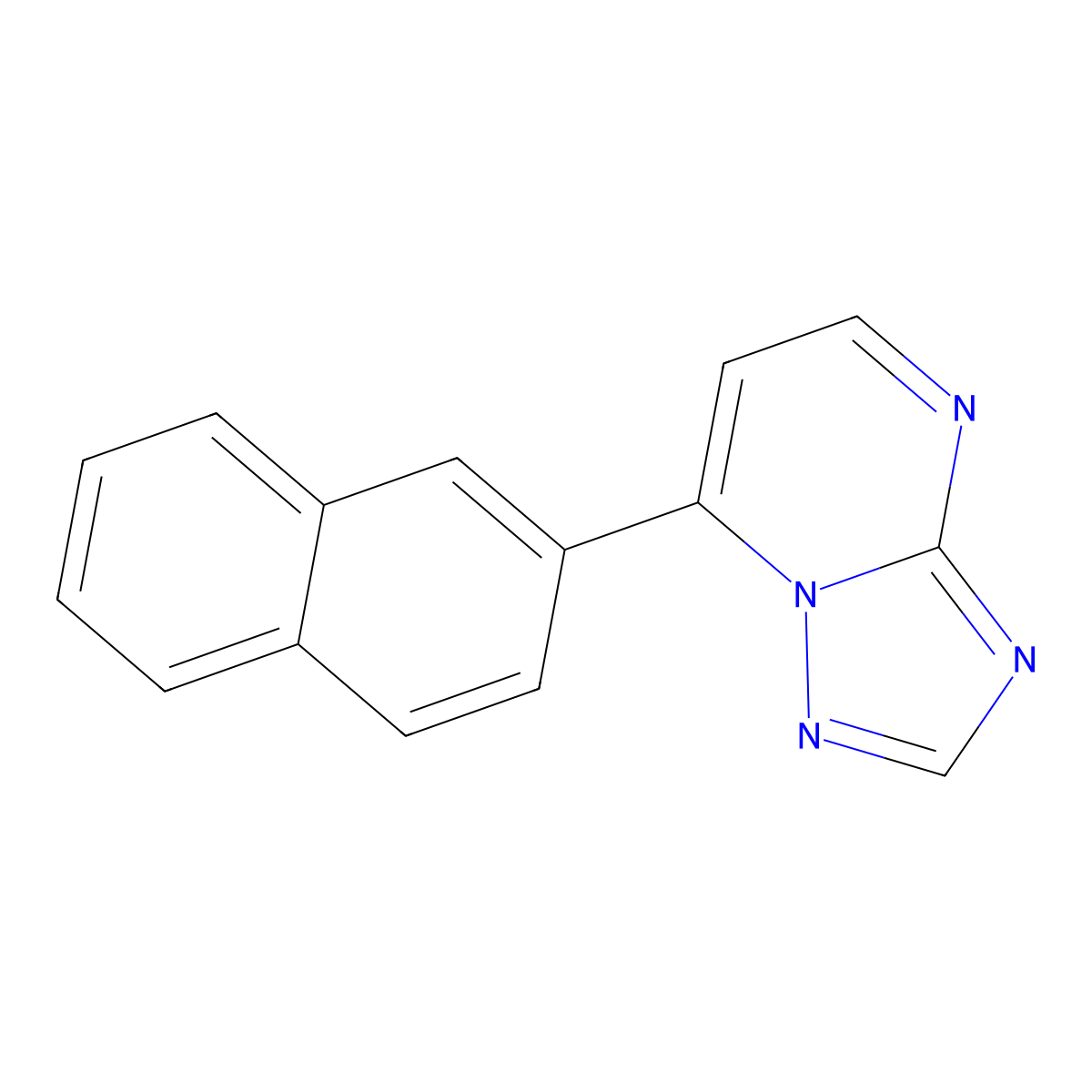 7-(2-Naphthyl)[1,2,4]triazolo[1,5-a]pyrimidine molecular structure, CAS 723247-30-1