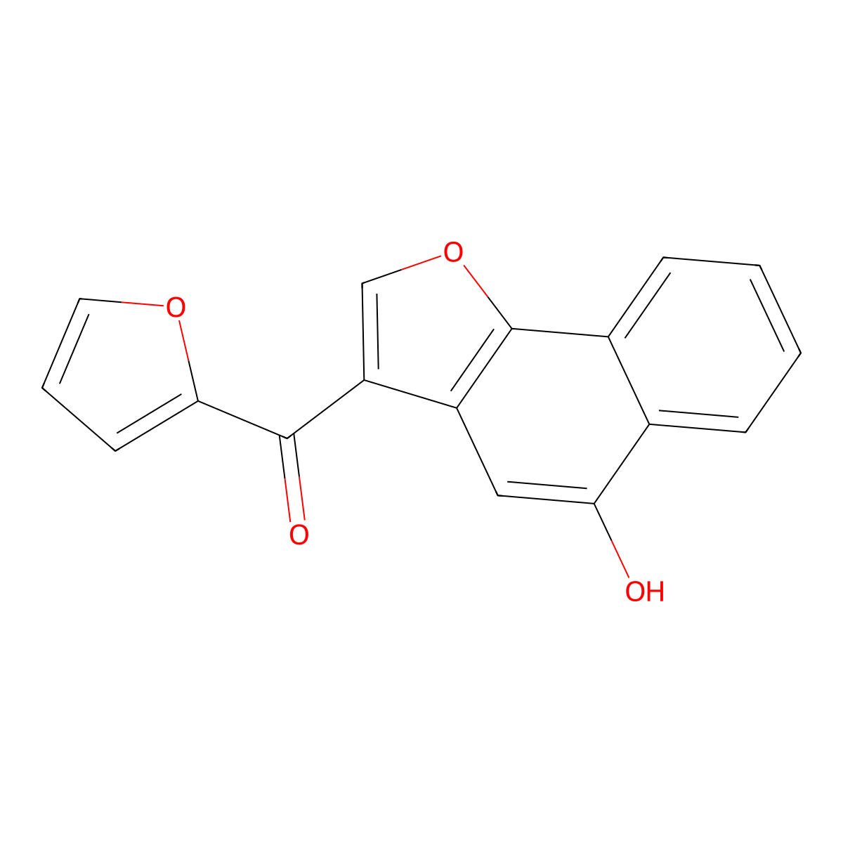 2-Furyl(5-hydroxynaphtho[1,2-b]furan-3-yl)methanone molecular structure, CAS 723247-33-4