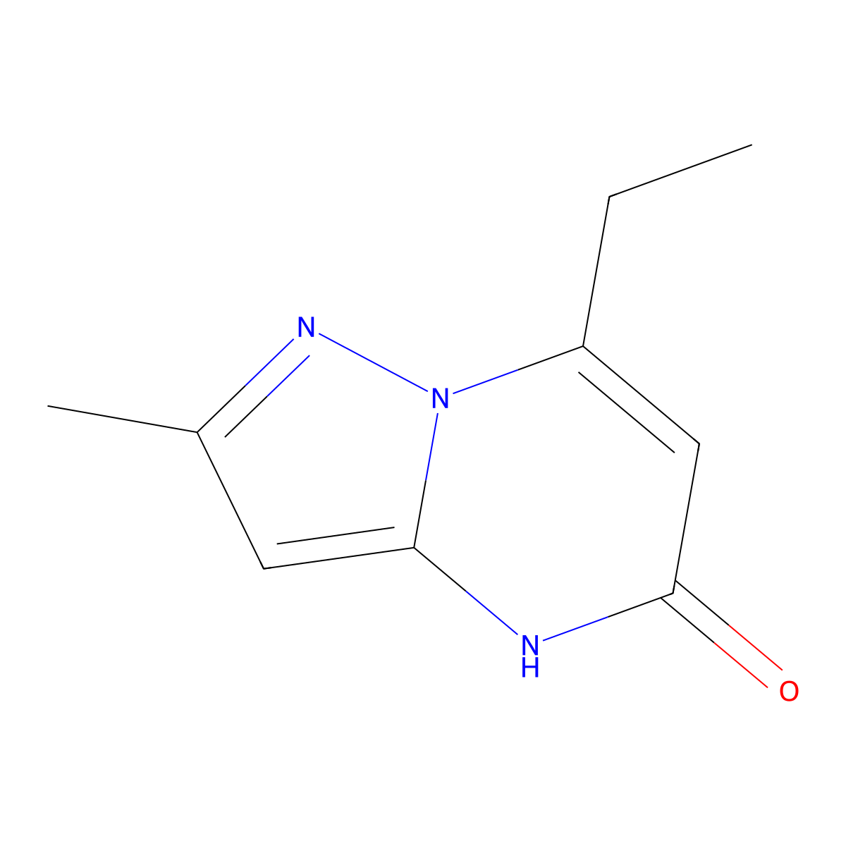7-Ethyl-2-methylpyrazolo[1,5-a]pyrimidin-5-ol molecular structure, CAS 723247-44-7