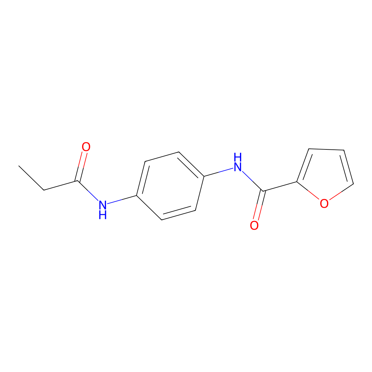 N-[4-(propanoylamino)phenyl]furan-2-carboxamide molecular structure, CAS 723250-77-9