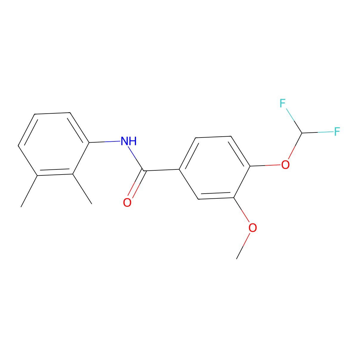 4-(difluoromethoxy)-N-(2,3-dimethylphenyl)-3-methoxybenzamide molecular structure, CAS 723253-65-4