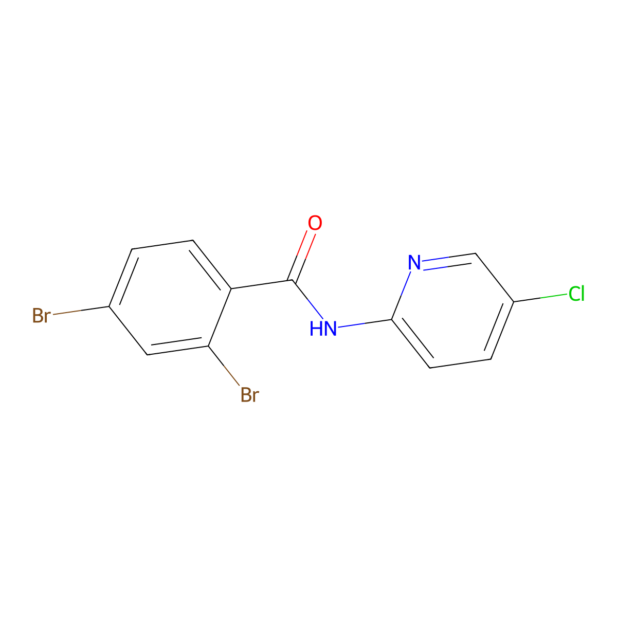 2,4-dibromo-N-(5-chloro-2-pyridinyl)benzamide molecular structure, CAS 723254-79-3
