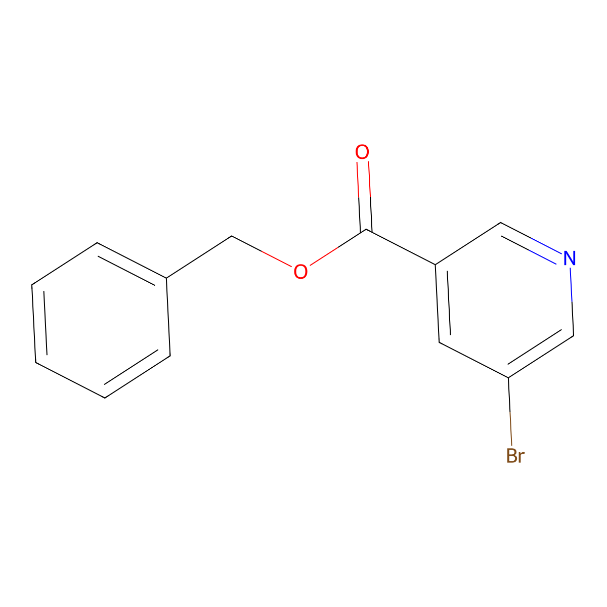 Benzyl 5-bromopyridine-3-carboxylate molecular structure, CAS 723255-55-8