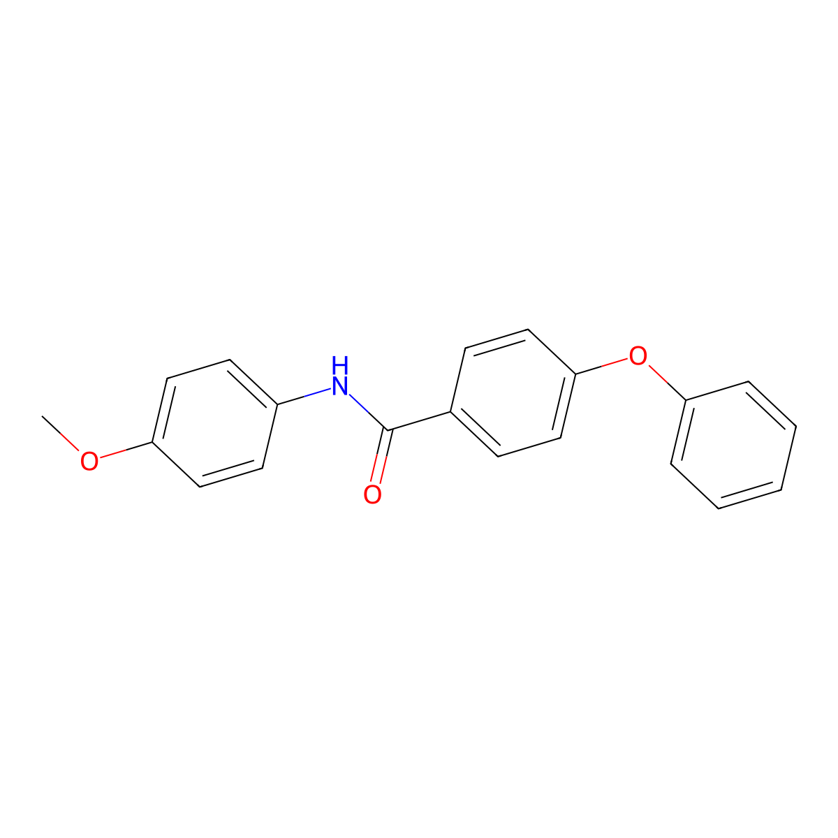 N-(4-methoxyphenyl)-4-phenoxybenzamide molecular structure, CAS 723255-63-8