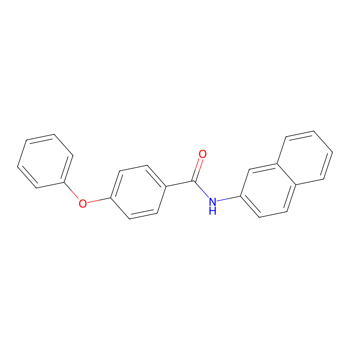 N-(2-naphthyl)-4-phenoxybenzamide molecular structure, CAS 723255-65-0