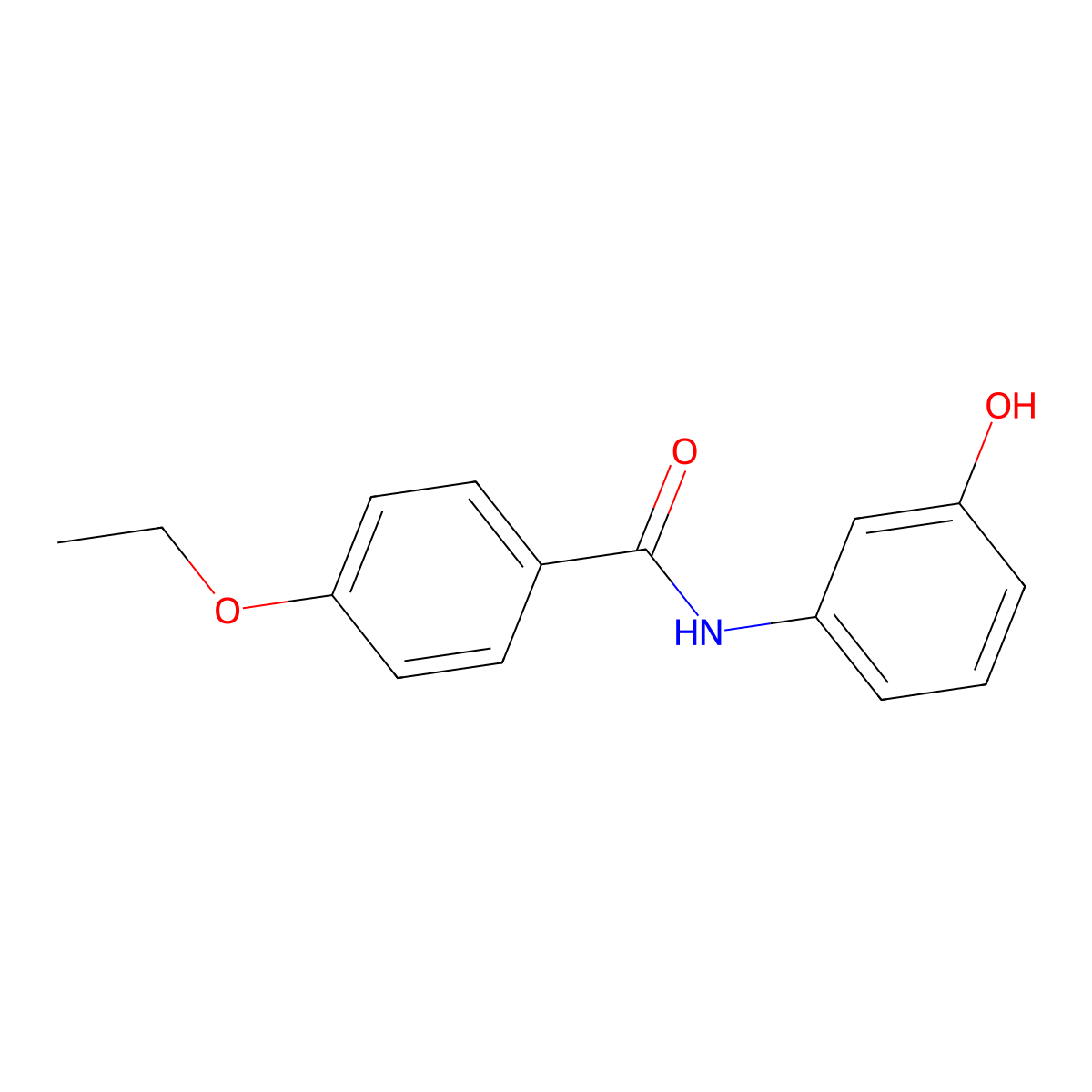 4-ethoxy-N-(3-hydroxyphenyl)benzamide molecular structure, CAS 723255-70-7