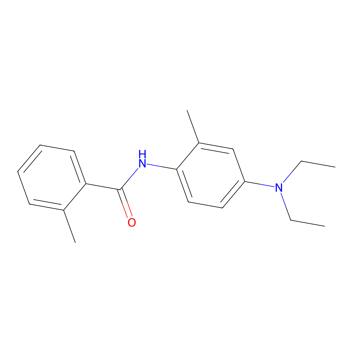 N-[4-(diethylamino)-2-methylphenyl]-2-methylbenzamide molecular structure, CAS 723256-09-5