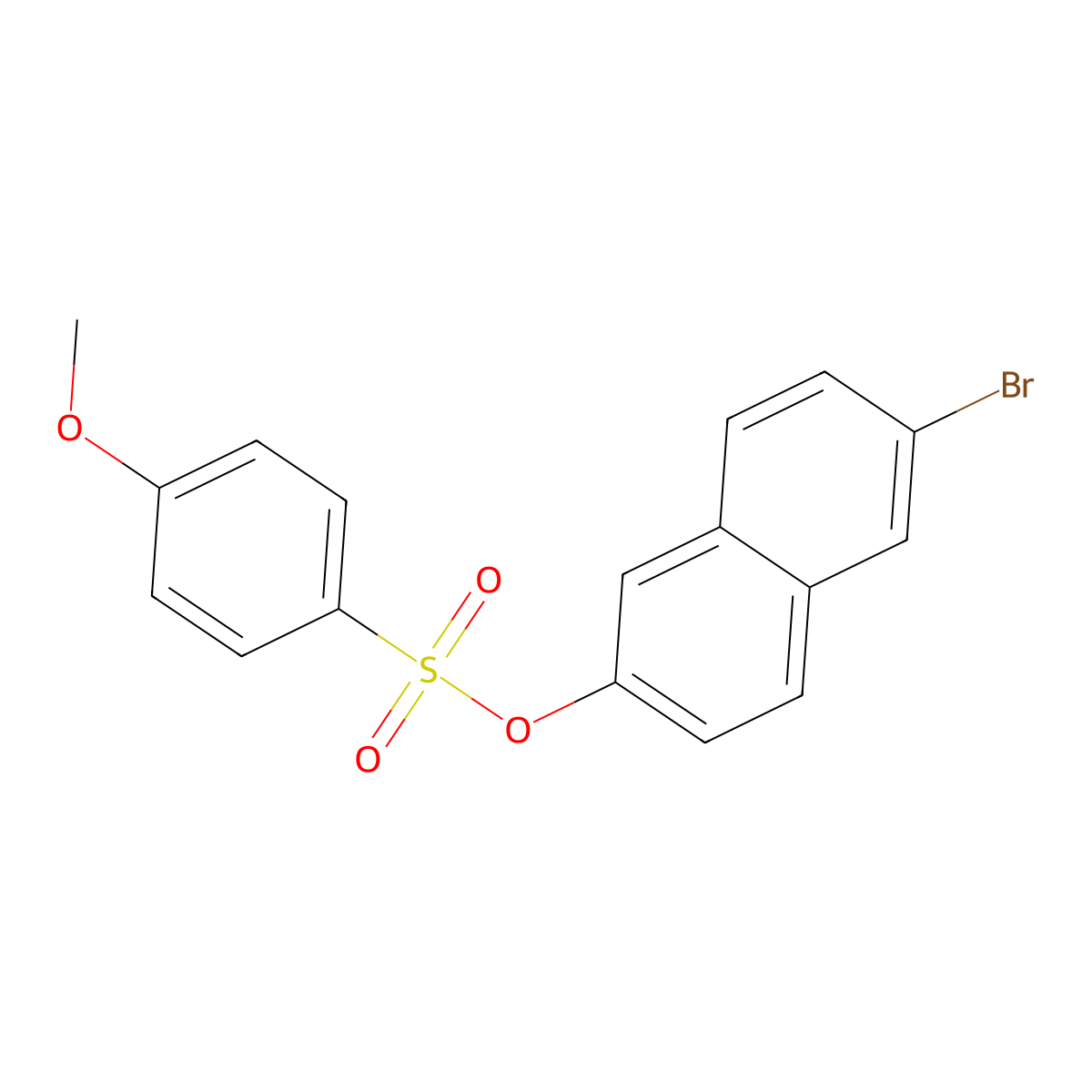 6-Bromo-2-naphthyl4-methoxybenzenesulfonate molecular structure, CAS 723256-65-3