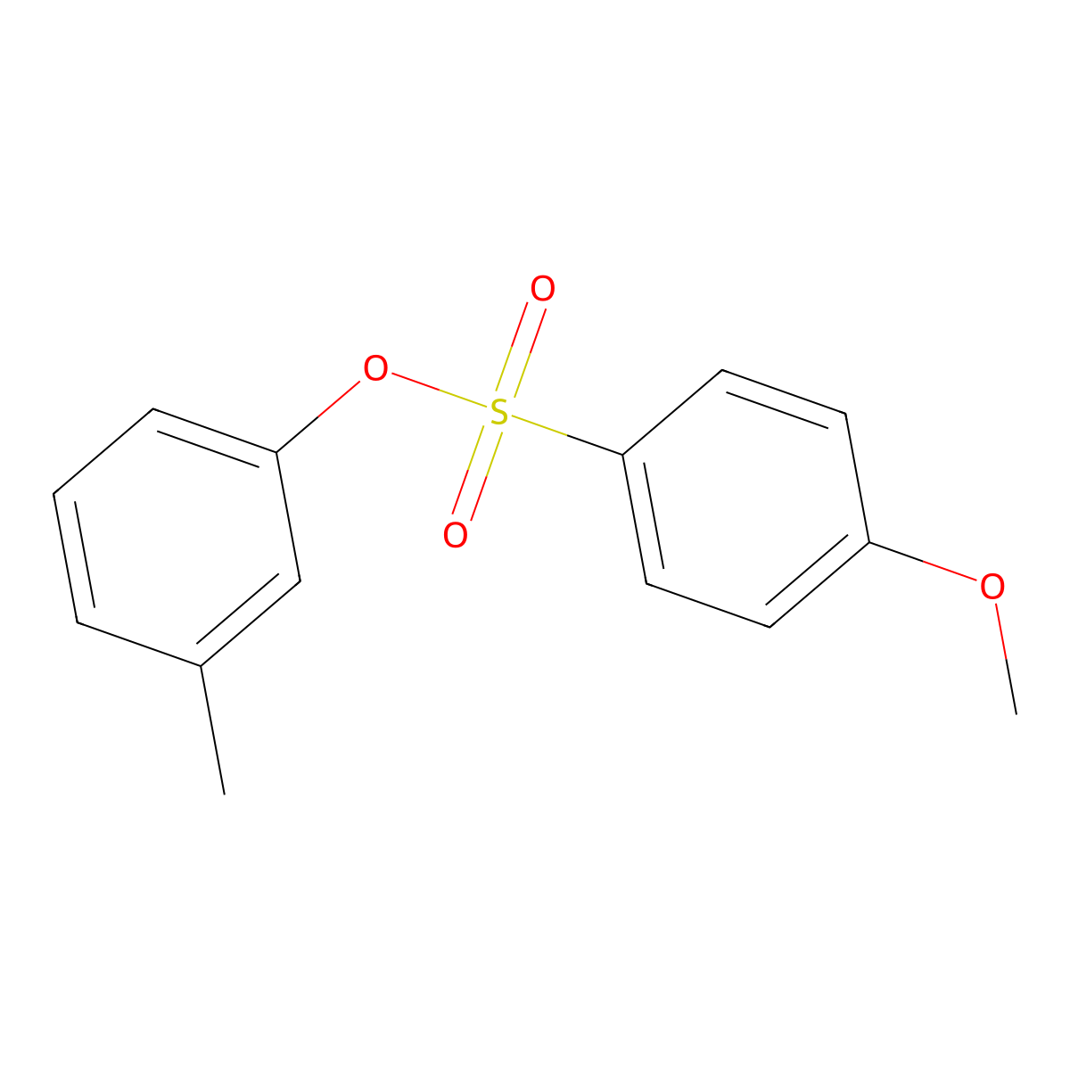 3-Methylphenyl4-methoxybenzenesulfonate molecular structure, CAS 723256-73-3