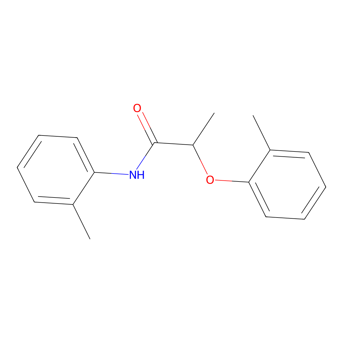 2-(2-methylphenoxy)-N-(2-methylphenyl)propanamide molecular structure, CAS 723259-47-0