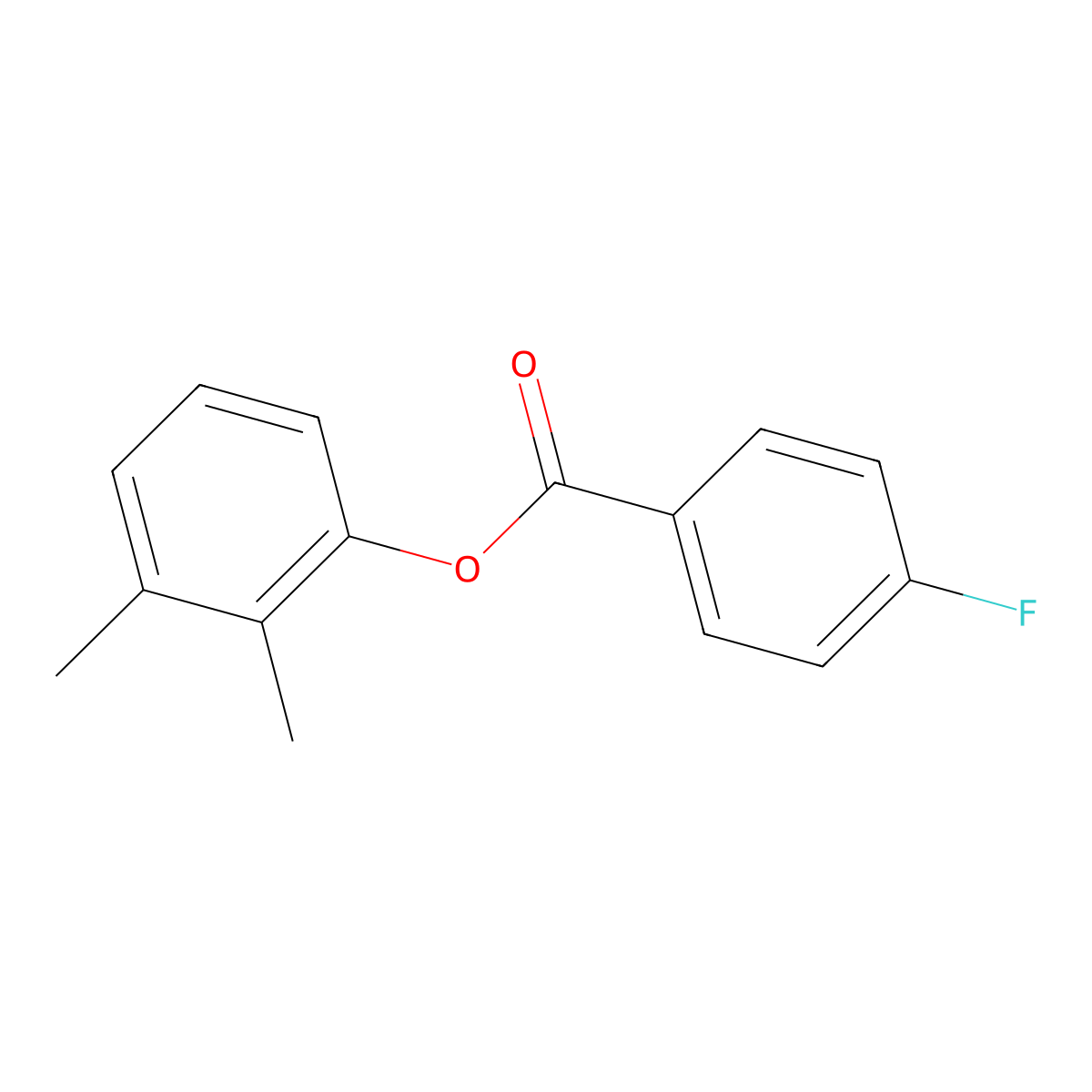 2,3-Dimethylphenyl 4-fluorobenzoate molecular structure, CAS 723260-15-9