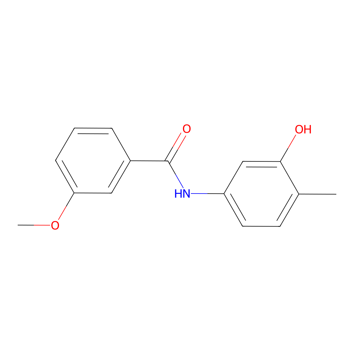 N-(3-hydroxy-4-methylphenyl)-3-methoxybenzamide molecular structure, CAS 723261-30-1