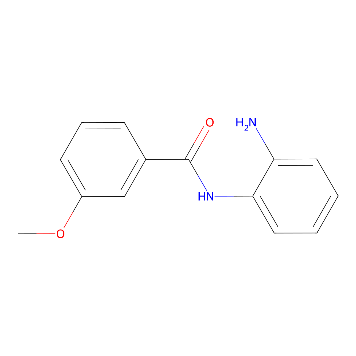 N-(2-aminophenyl)-3-methoxybenzamide molecular structure, CAS 723261-56-1