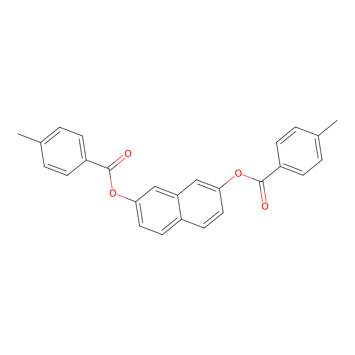7-[(4-Methylbenzoyl)oxy]-2-naphthyl 4-methylbenzoate molecular structure, CAS 723262-66-6